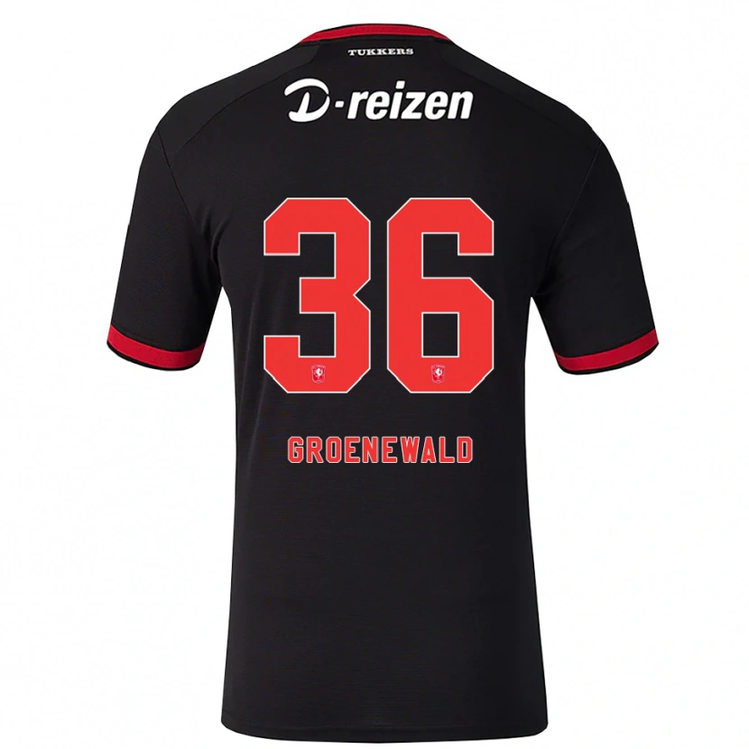 Danxen Mulher Camisola Nigel Groenewald #36 Vermelho Branco Preto Alternativa 2026/27 Camisa Brasil