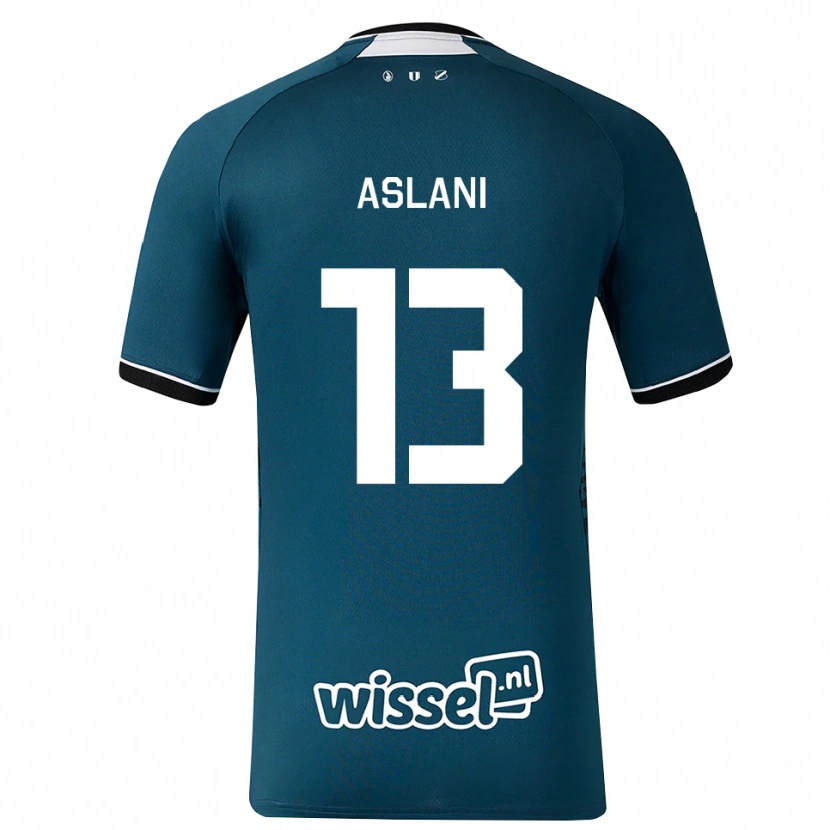 Danxen Mulher Camisola Abdullah Aslani #13 Darkslategray Branco Alternativa 2026/27 Camisa Brasil