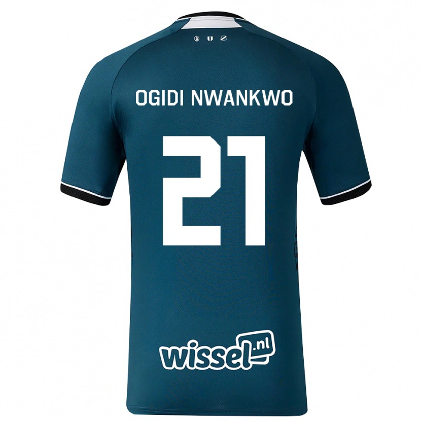 Danxen Mulher Camisola Neville Ogidi Nwankwo #21 Darkslategray Branco Alternativa 2026/27 Camisa Brasil