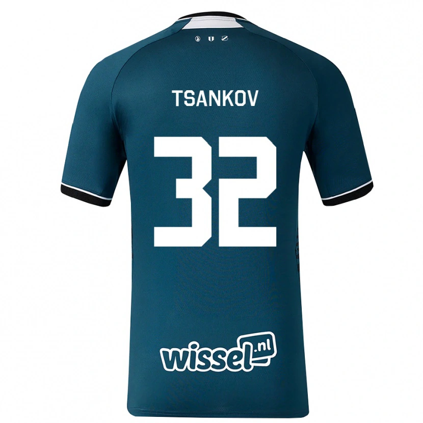 Danxen Mulher Camisola Martin Tsankov #32 Darkslategray Branco Alternativa 2026/27 Camisa Brasil