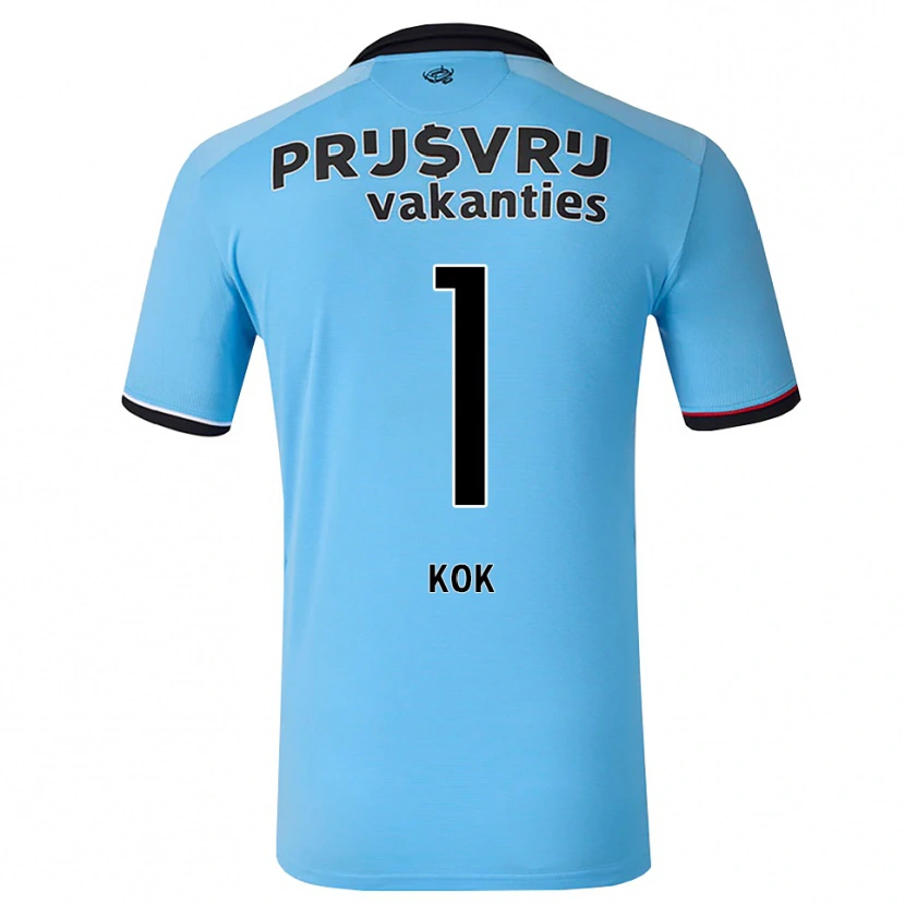 Danxen Mulher Camisola Stefan Kok #1 Deepskyblue Preto Vermelho Alternativa 2026/27 Camisa Brasil