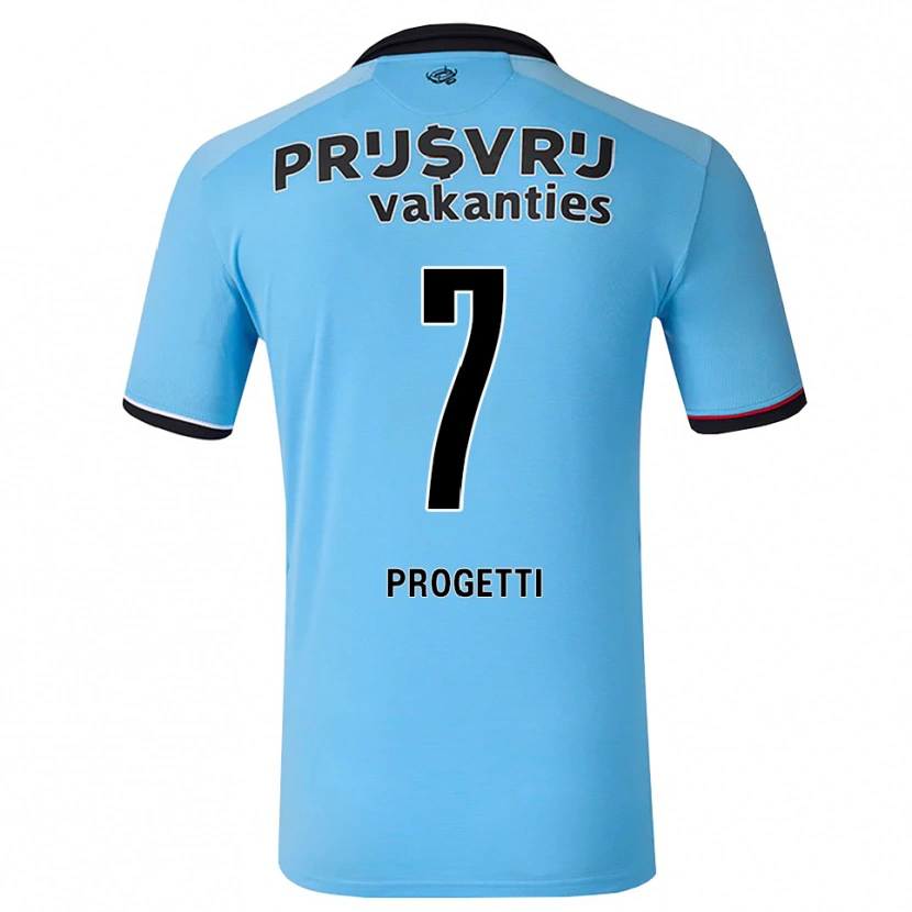 Danxen Mulher Camisola Vinícius Progetti #7 Deepskyblue Preto Vermelho Alternativa 2026/27 Camisa Brasil