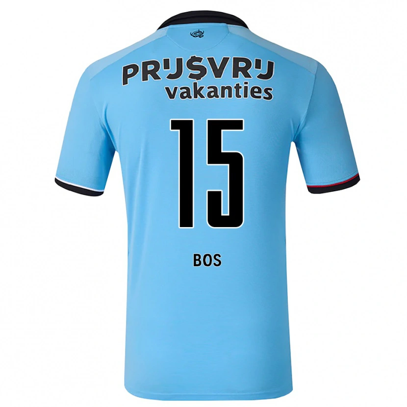Danxen Mulher Camisola Jordan Bos #15 Deepskyblue Preto Vermelho Alternativa 2026/27 Camisa Brasil