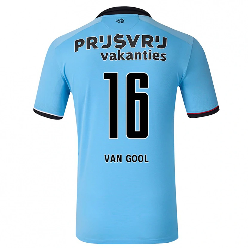 Danxen Mulher Camisola Sydney Van Gool #16 Deepskyblue Preto Vermelho Alternativa 2026/27 Camisa Brasil