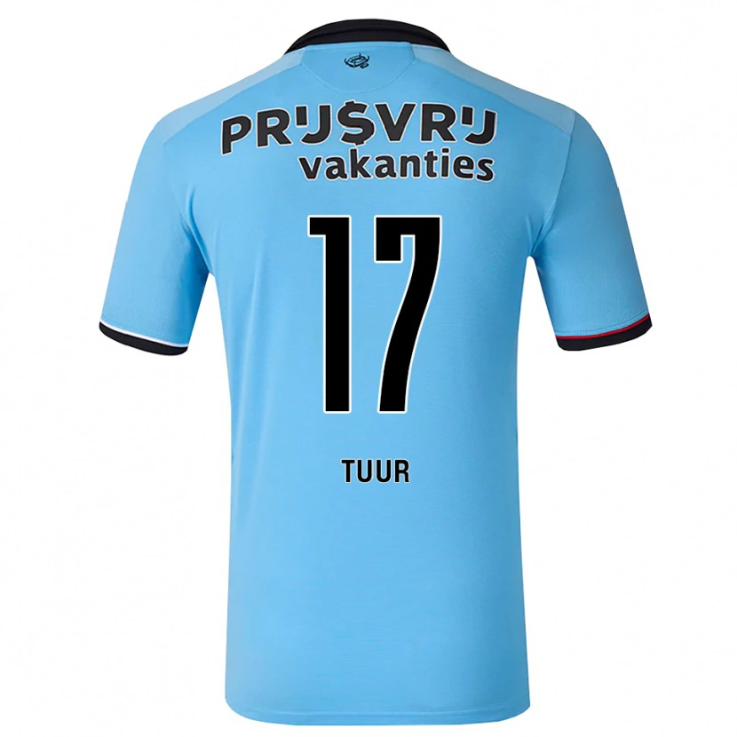 Danxen Mulher Camisola Jay-Sean Tuur #17 Deepskyblue Preto Vermelho Alternativa 2026/27 Camisa Brasil