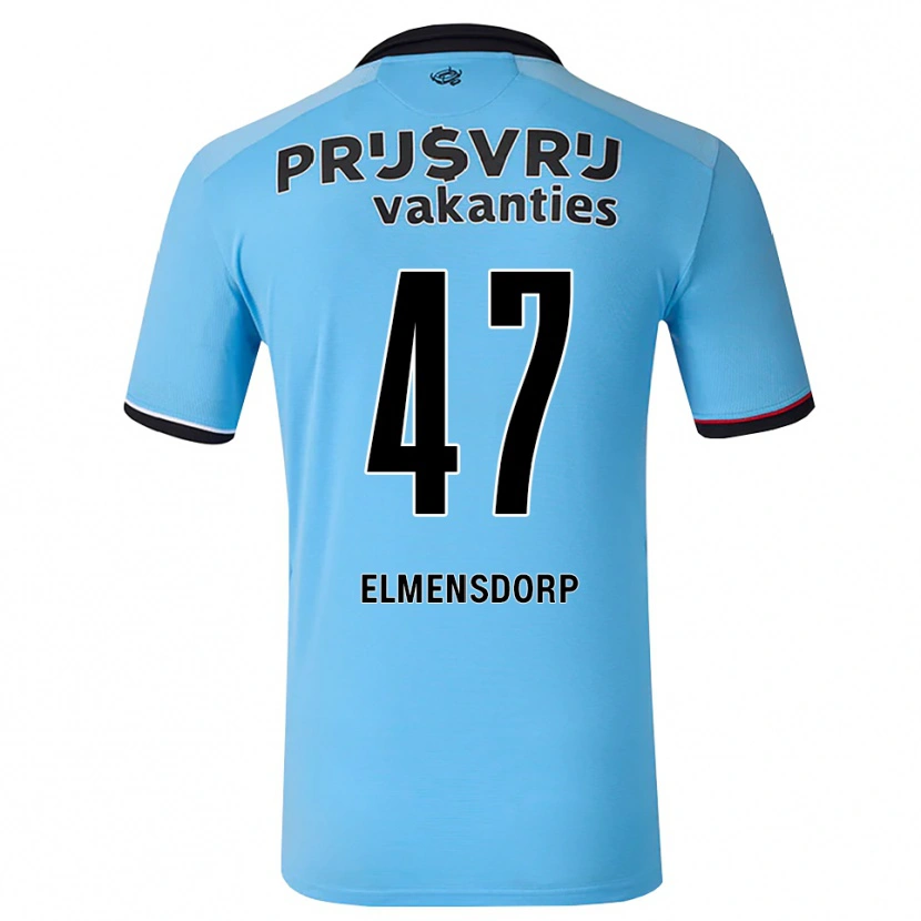 Danxen Mulher Camisola Paris Elmensdorp #47 Deepskyblue Preto Vermelho Alternativa 2026/27 Camisa Brasil