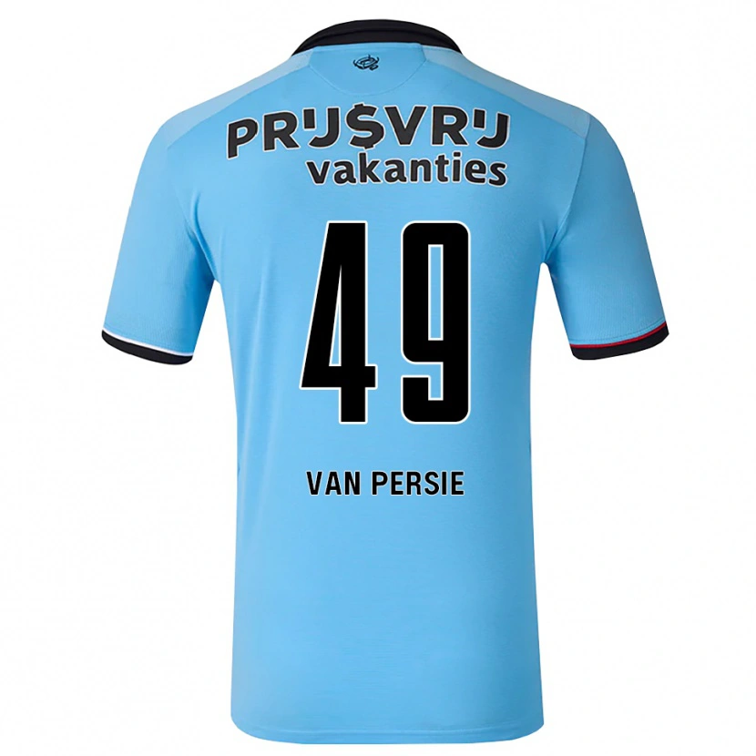 Danxen Mulher Camisola Shaqueel Van Persie #49 Deepskyblue Preto Vermelho Alternativa 2026/27 Camisa Brasil