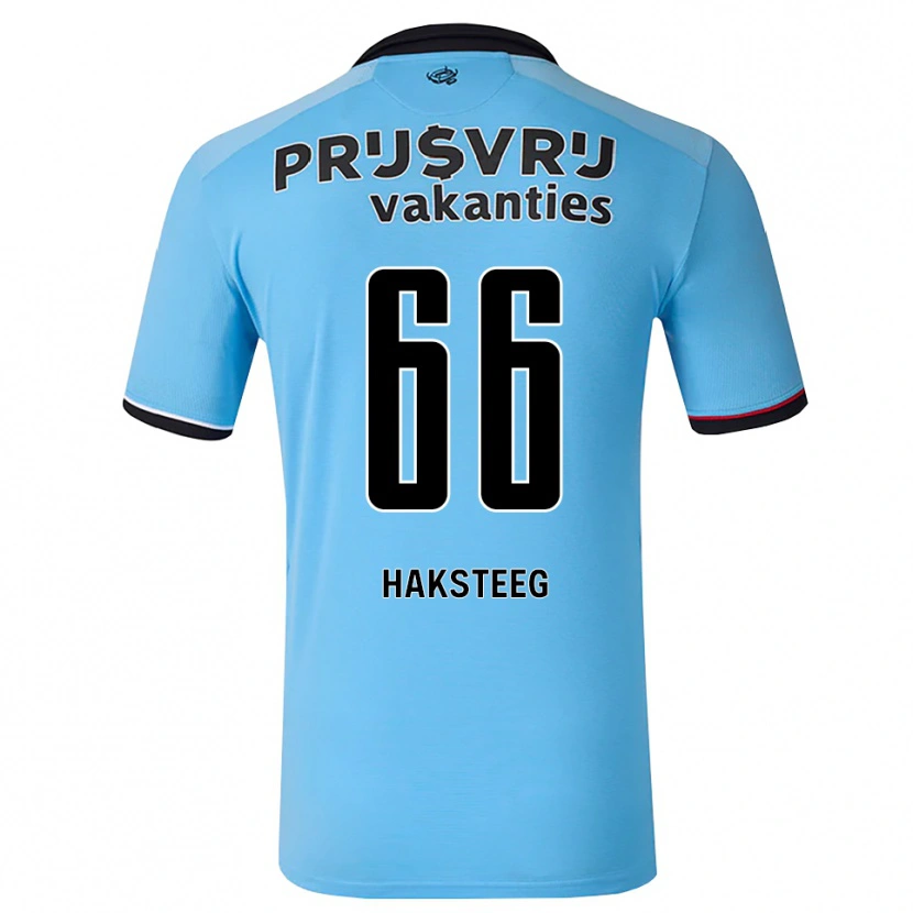 Danxen Mulher Camisola Tim Haksteeg #66 Deepskyblue Preto Vermelho Alternativa 2026/27 Camisa Brasil