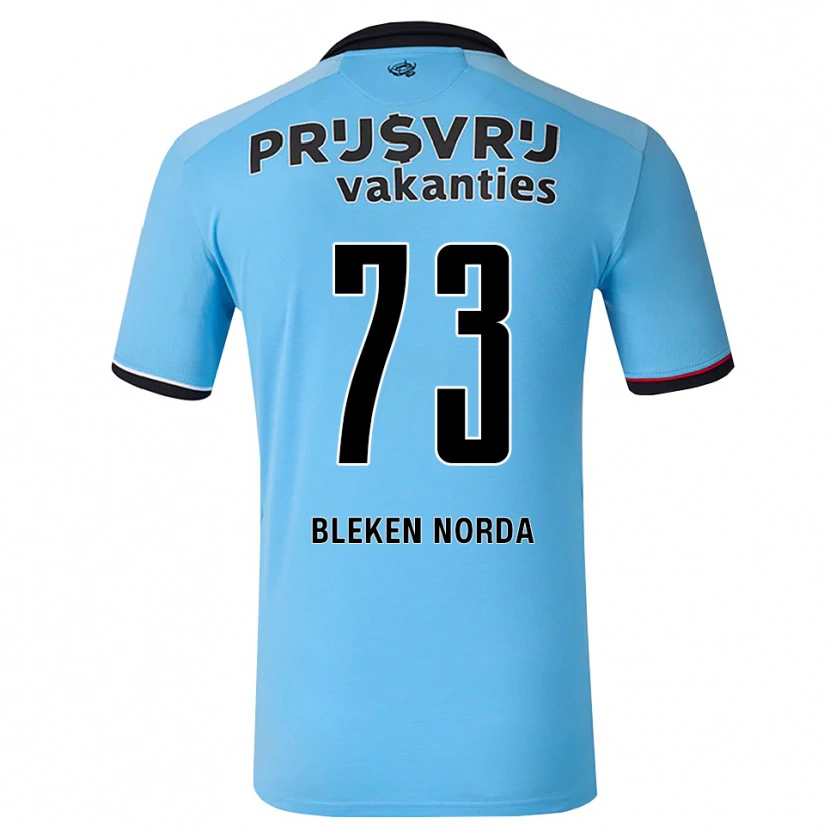 Danxen Mulher Camisola Haakon Bleken Norda #73 Deepskyblue Preto Vermelho Alternativa 2026/27 Camisa Brasil