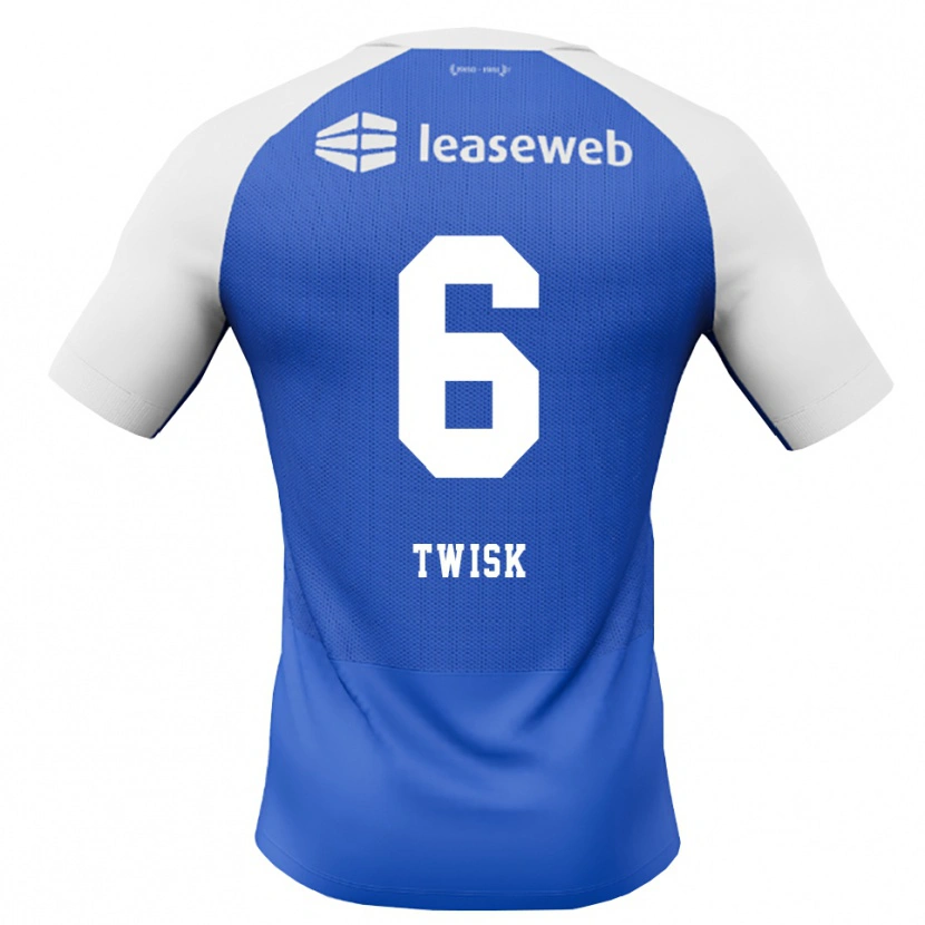 Danxen Mulher Camisola Nick Twisk #6 Dodgerblue Vermelho Branco Alternativa 2026/27 Camisa Brasil