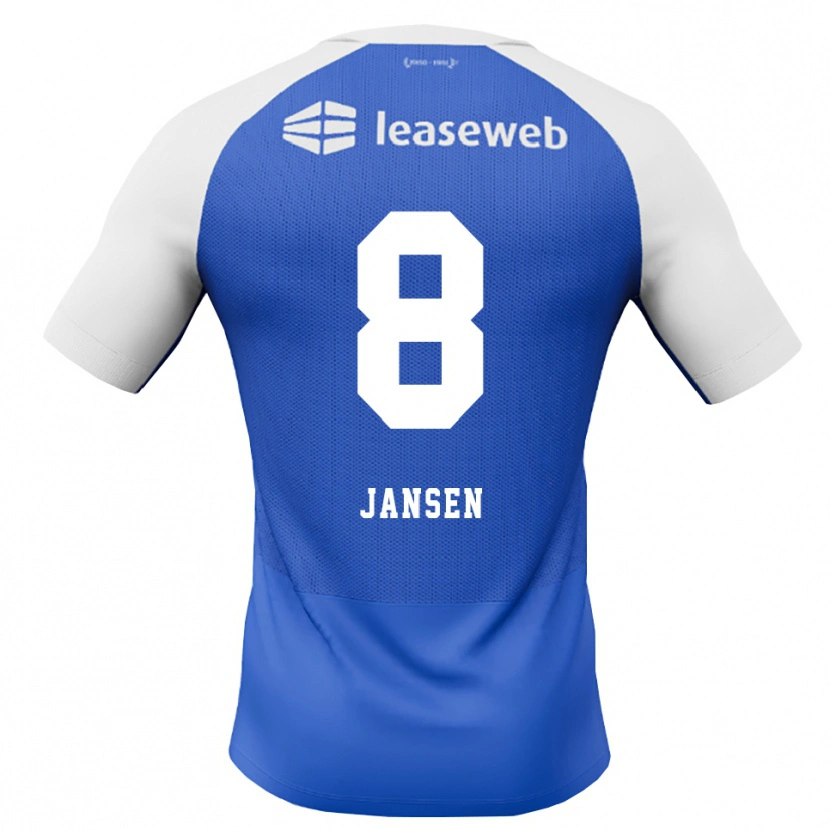 Danxen Mulher Camisola Jim Jansen #8 Dodgerblue Vermelho Branco Alternativa 2026/27 Camisa Brasil
