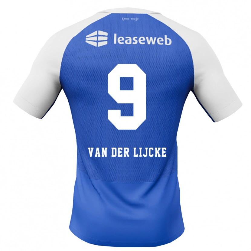 Danxen Mulher Camisola Donny Van Der Lijcke #9 Dodgerblue Vermelho Branco Alternativa 2026/27 Camisa Brasil