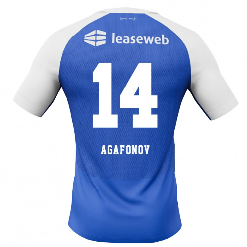 Danxen Mulher Camisola Anton Agafonov #14 Dodgerblue Vermelho Branco Alternativa 2026/27 Camisa Brasil