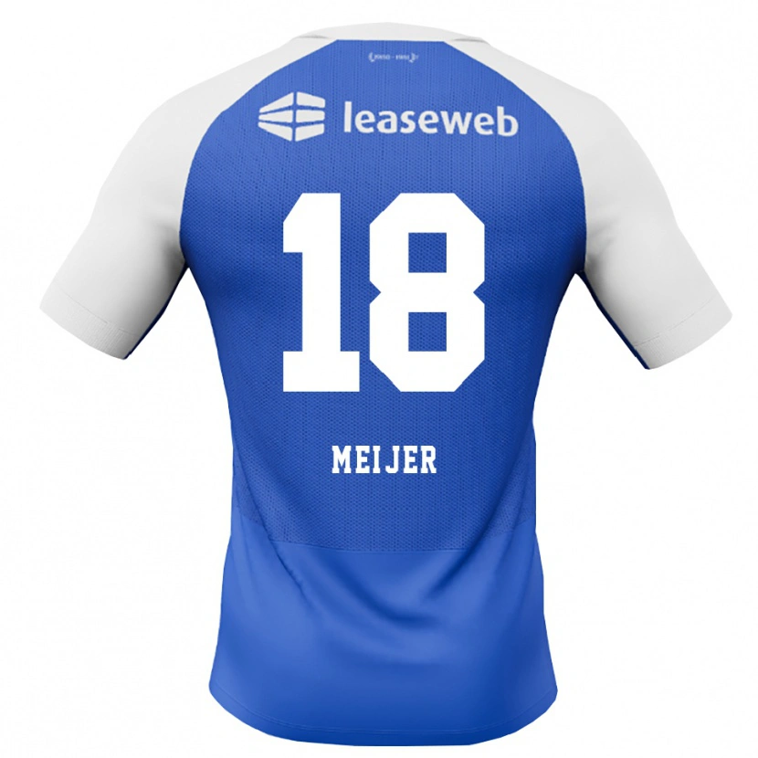 Danxen Mulher Camisola Noah Meijer #18 Dodgerblue Vermelho Branco Alternativa 2026/27 Camisa Brasil