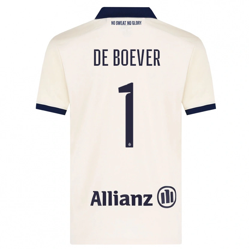 Danxen Mulher Camisola Jesse De Boever #1 Beige Preto Alternativa 2026/27 Camisa Brasil