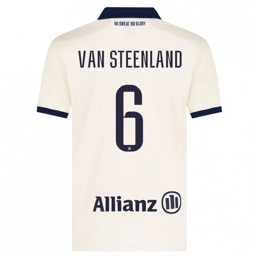 Danxen Mulher Camisola Gilles Van Steenland #6 Beige Preto Alternativa 2026/27 Camisa Brasil