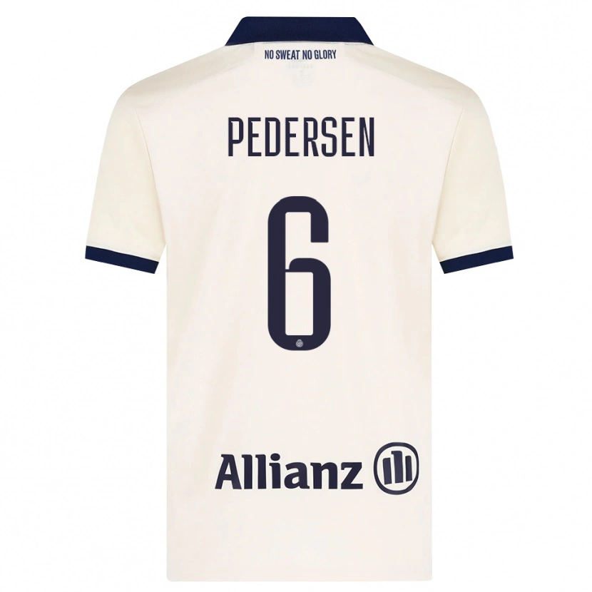 Danxen Mulher Camisola Lara Pedersen #6 Beige Preto Alternativa 2026/27 Camisa Brasil