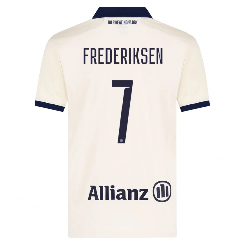 Danxen Mulher Camisola Rebekka Frederiksen #7 Beige Preto Alternativa 2026/27 Camisa Brasil