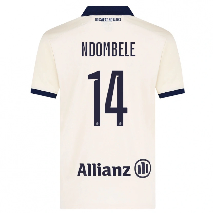 Danxen Mulher Camisola Don Ndombele #14 Beige Preto Alternativa 2026/27 Camisa Brasil
