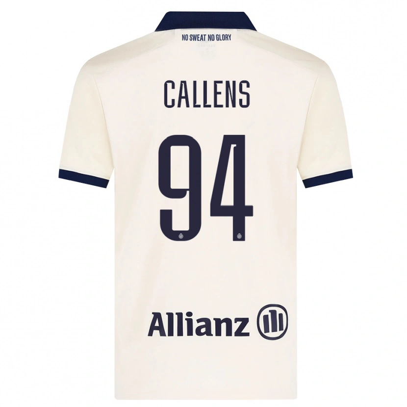 Danxen Mulher Camisola Emiel Callens #94 Beige Preto Alternativa 2026/27 Camisa Brasil