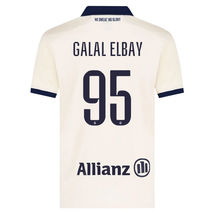 Danxen Mulher Camisola Mohamed Galal Elbay #95 Beige Preto Alternativa 2026/27 Camisa Brasil