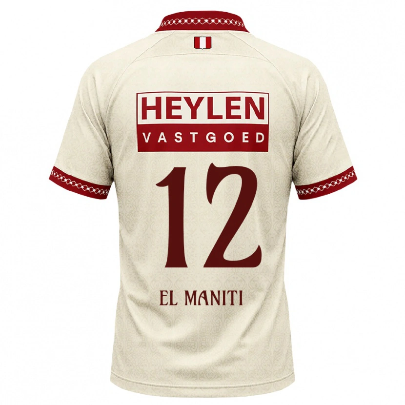 Danxen Mulher Camisola Naoufal El Maniti #12 Beige Vermelho Alternativa 2026/27 Camisa Brasil