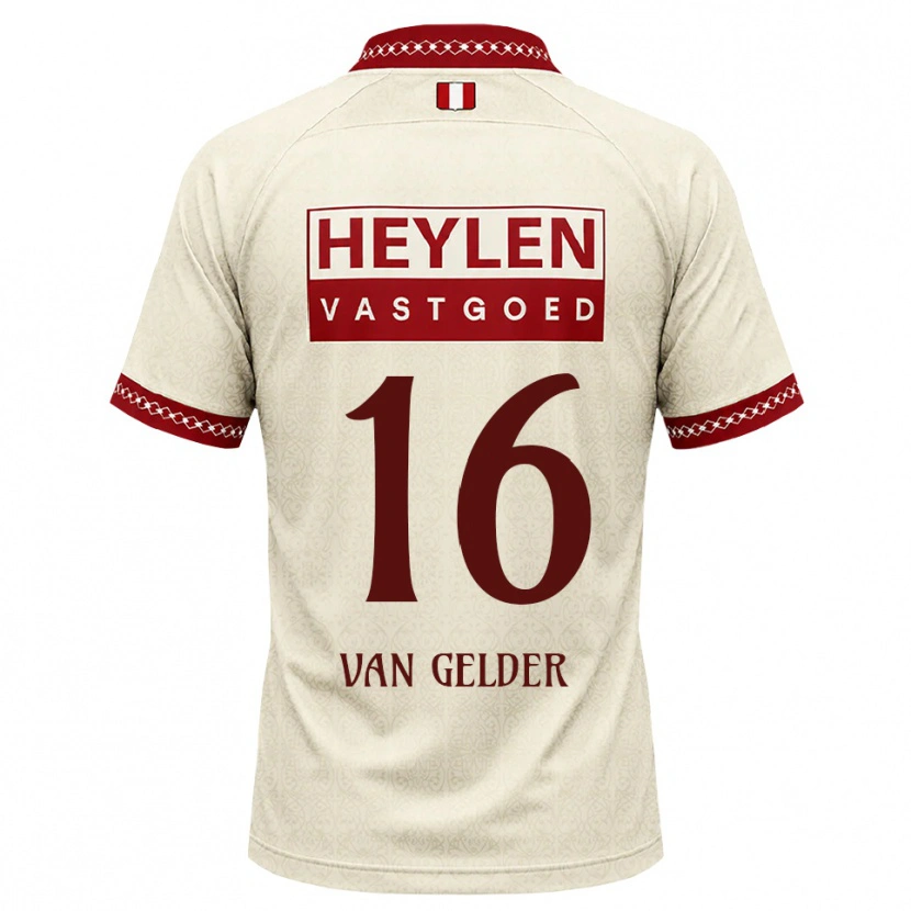 Danxen Mulher Camisola Louie Van Gelder #16 Beige Vermelho Alternativa 2026/27 Camisa Brasil