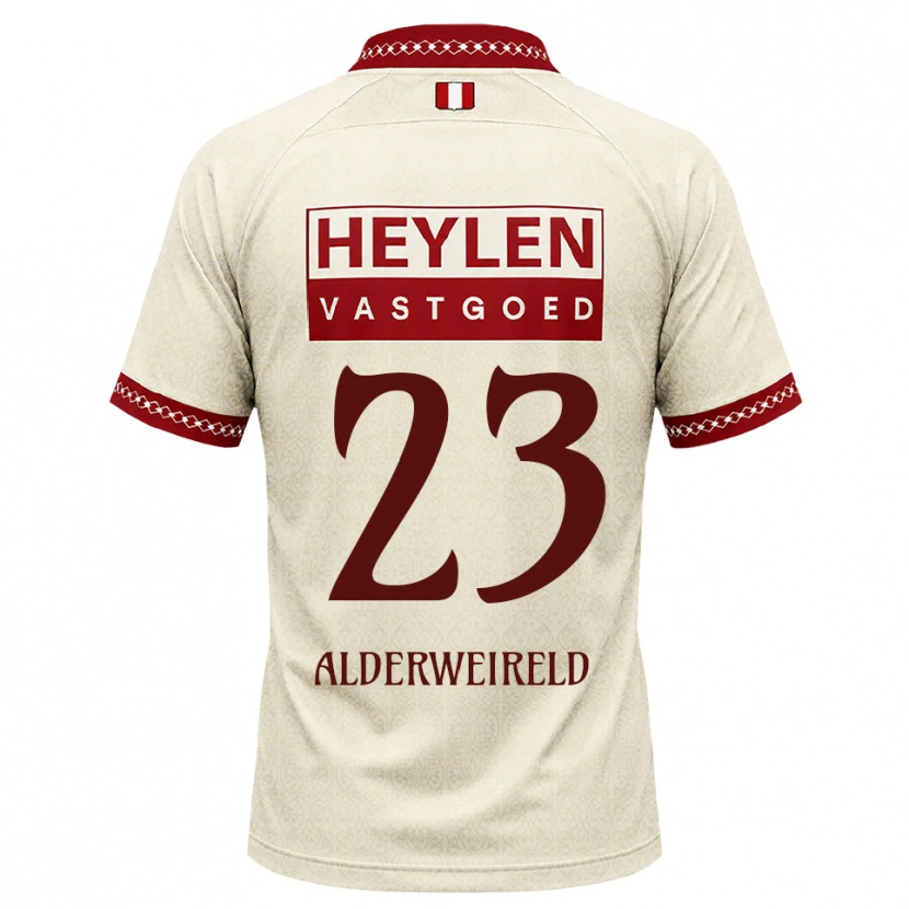Danxen Mulher Camisola Toby Alderweireld #23 Beige Vermelho Alternativa 2026/27 Camisa Brasil