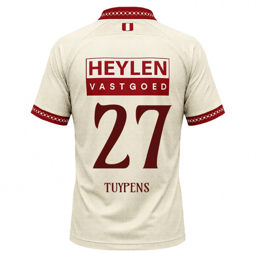 Danxen Mulher Camisola Eran Tuypens #27 Beige Vermelho Alternativa 2026/27 Camisa Brasil