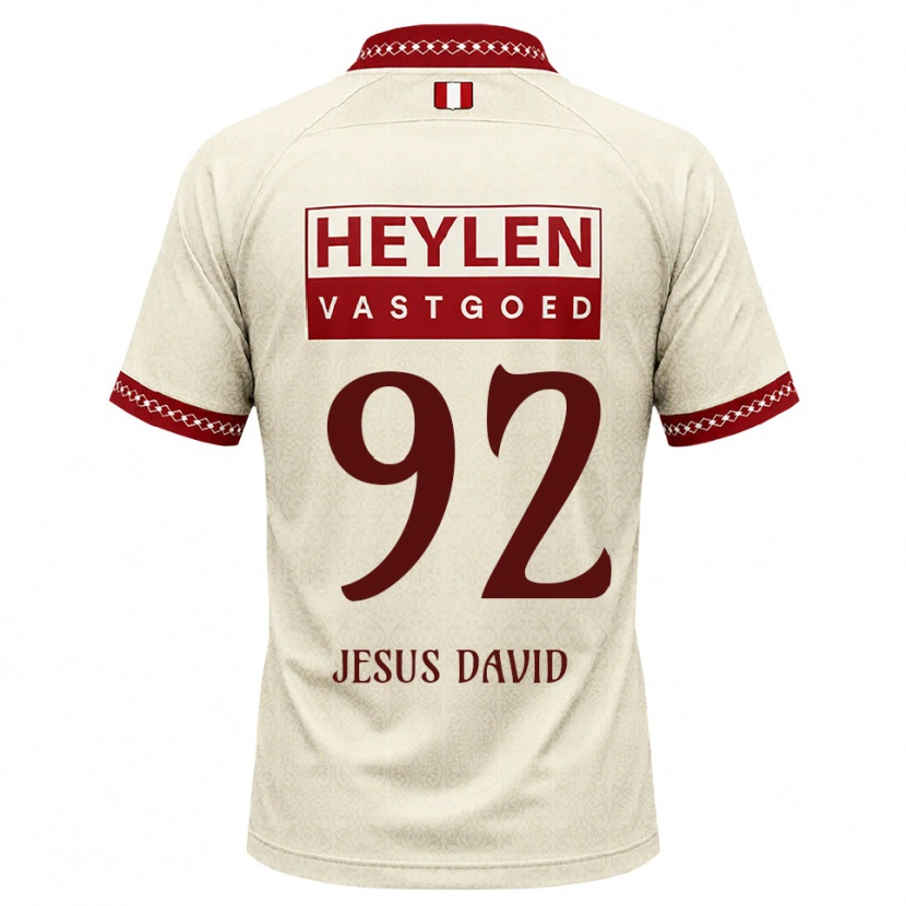 Danxen Mulher Camisola Gabriel Jesus David #92 Beige Vermelho Alternativa 2026/27 Camisa Brasil