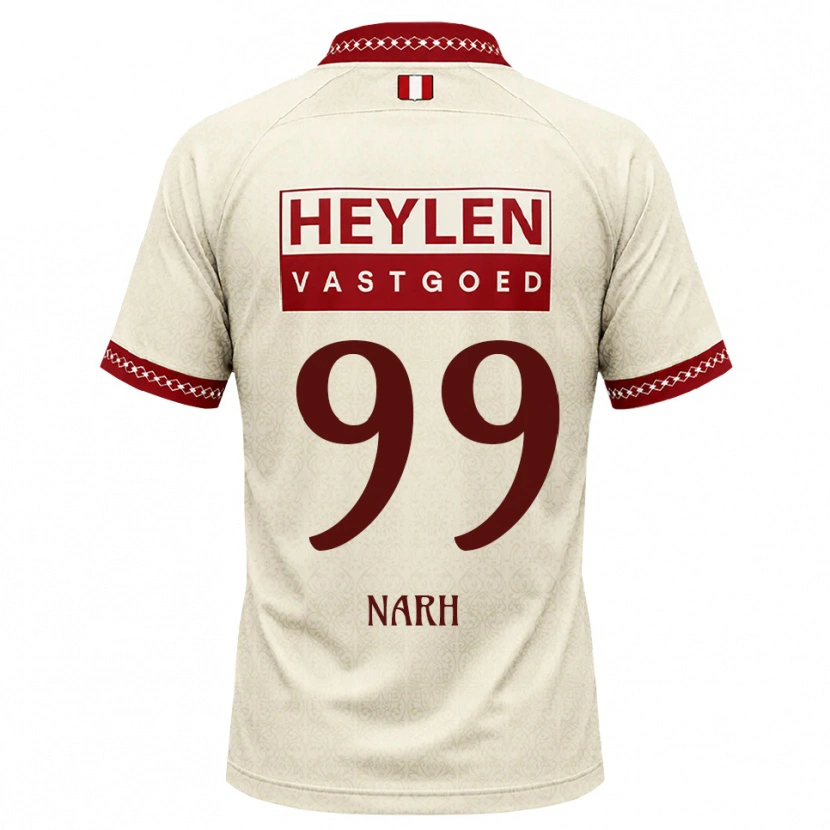 Danxen Mulher Camisola Luis Narh #99 Beige Vermelho Alternativa 2026/27 Camisa Brasil