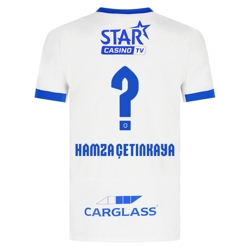 Danxen Mulher Camisola Ayaz Hamza Çetinkaya #0 Branco Azul Alternativa 2026/27 Camisa Brasil
