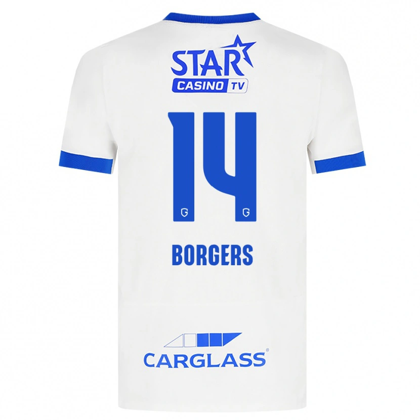 Danxen Mulher Camisola Lander Borgers #14 Branco Azul Alternativa 2026/27 Camisa Brasil