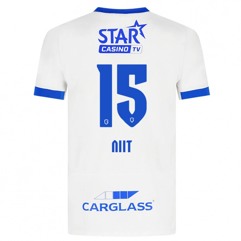 Danxen Mulher Camisola Eva-Maria Niit #15 Branco Azul Alternativa 2026/27 Camisa Brasil
