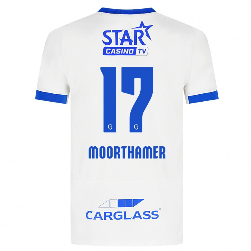 Danxen Mulher Camisola Tinus Moorthamer #17 Branco Azul Alternativa 2026/27 Camisa Brasil