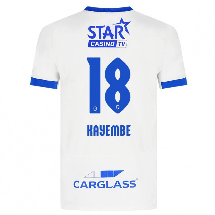 Danxen Mulher Camisola Joris Kayembe #18 Branco Azul Alternativa 2026/27 Camisa Brasil