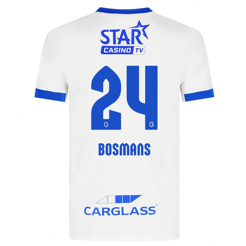 Danxen Mulher Camisola Pia Bosmans #24 Branco Azul Alternativa 2026/27 Camisa Brasil