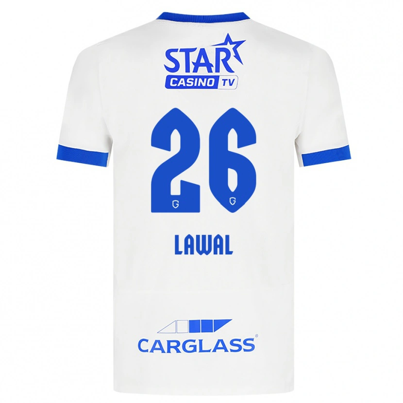 Danxen Mulher Camisola Tobias Lawal #26 Branco Azul Alternativa 2026/27 Camisa Brasil