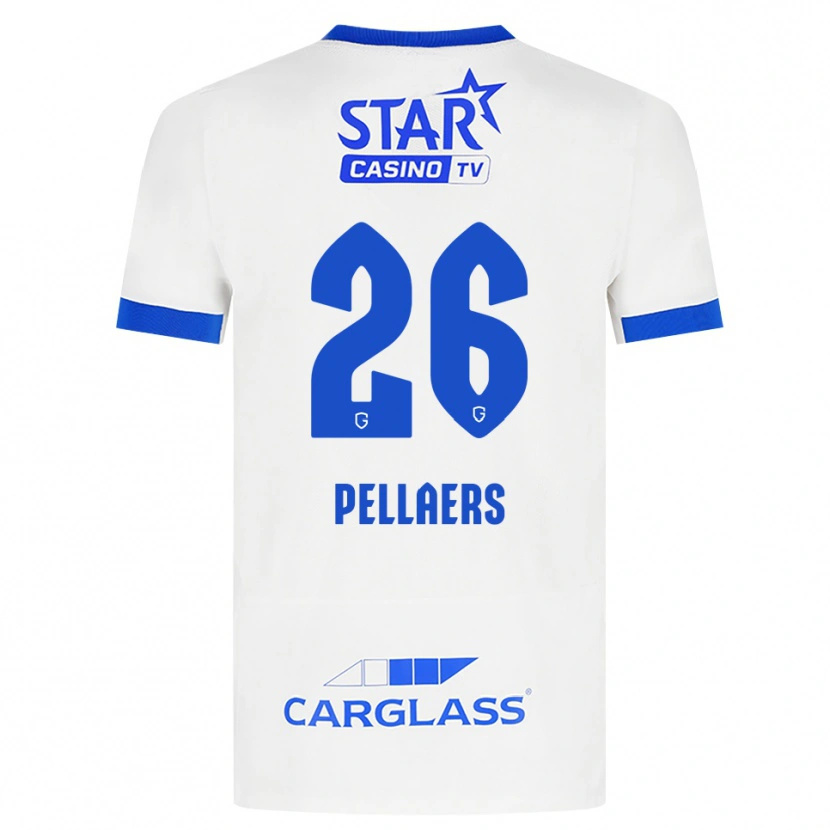 Danxen Mulher Camisola Amanuel Pellaers #26 Branco Azul Alternativa 2026/27 Camisa Brasil