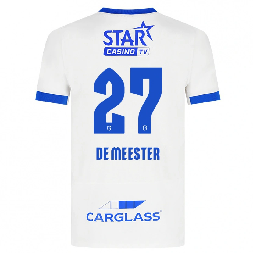 Danxen Mulher Camisola Joyce De Meester #27 Branco Azul Alternativa 2026/27 Camisa Brasil