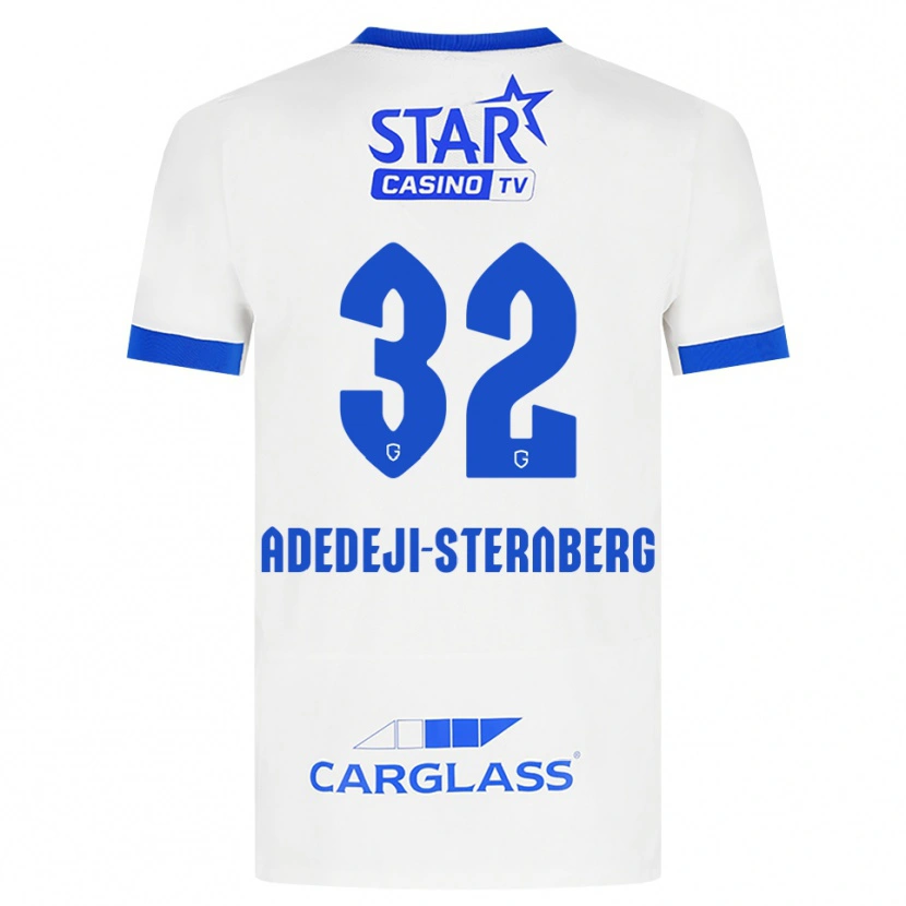 Danxen Mulher Camisola Noah Adedeji-Sternberg #32 Branco Azul Alternativa 2026/27 Camisa Brasil