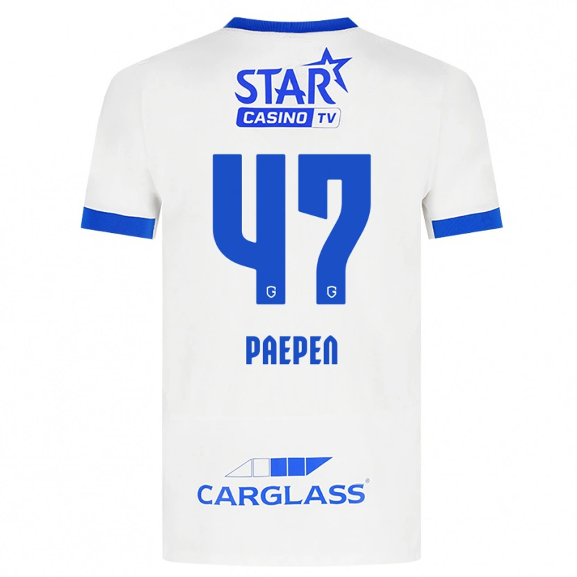 Danxen Mulher Camisola Sam Paepen #47 Branco Azul Alternativa 2026/27 Camisa Brasil