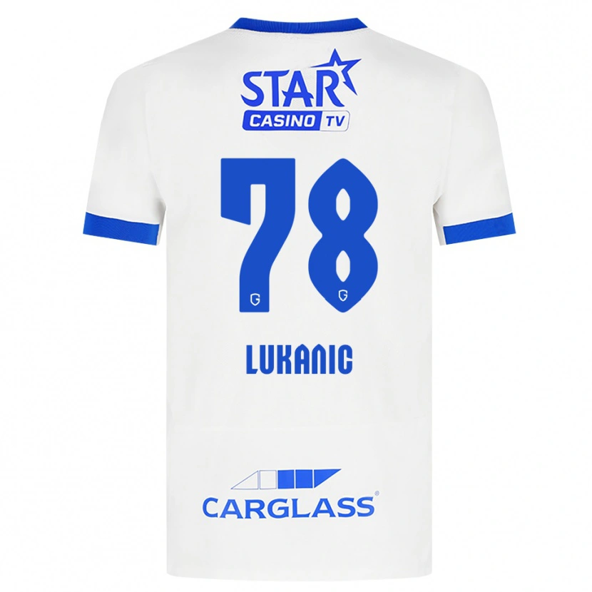 Danxen Mulher Camisola Luka Lukanic #78 Branco Azul Alternativa 2026/27 Camisa Brasil