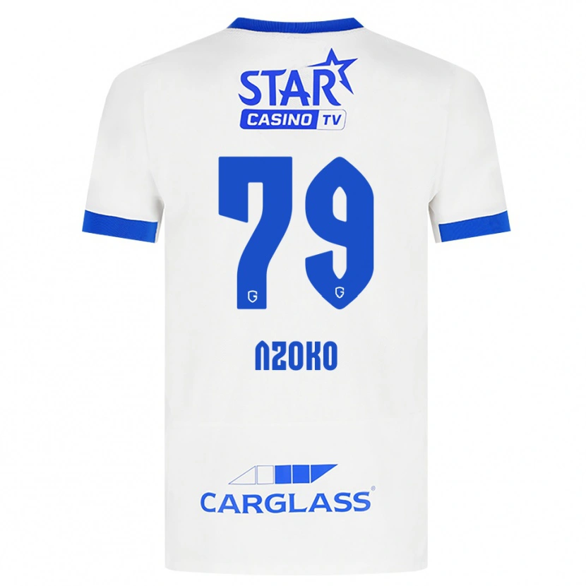 Danxen Mulher Camisola Djoully Nzoko #79 Branco Azul Alternativa 2026/27 Camisa Brasil