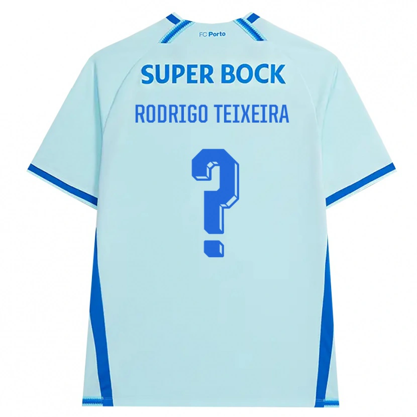 Danxen Mulher Camisola Rodrigo Teixeira #0 Lightcyan Azul Terceiro 2026/27 Camisa Brasil