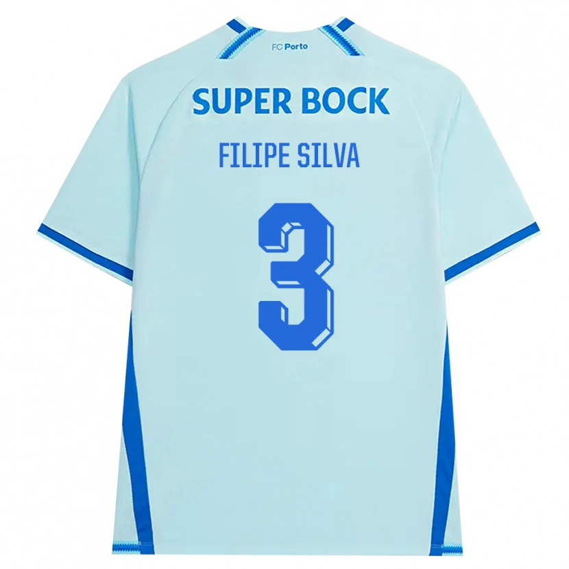 Danxen Mulher Camisola Filipe Silva #3 Lightcyan Azul Terceiro 2026/27 Camisa Brasil