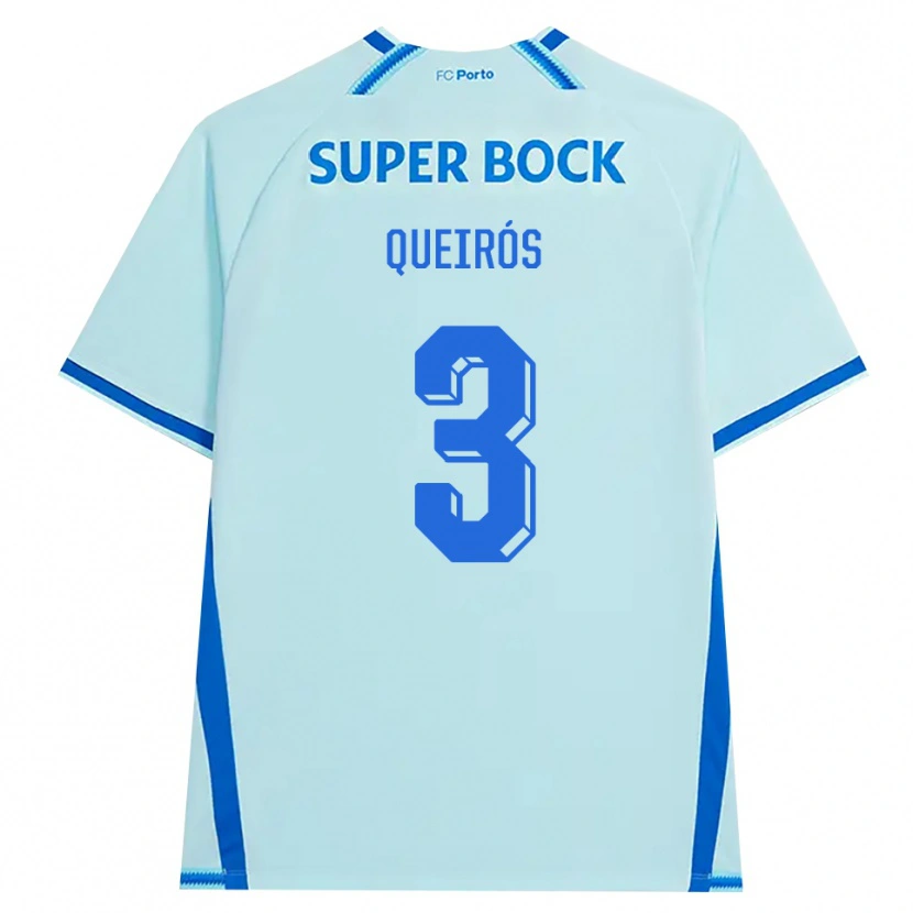 Danxen Mulher Camisola Mariana Queirós #3 Lightcyan Azul Terceiro 2026/27 Camisa Brasil