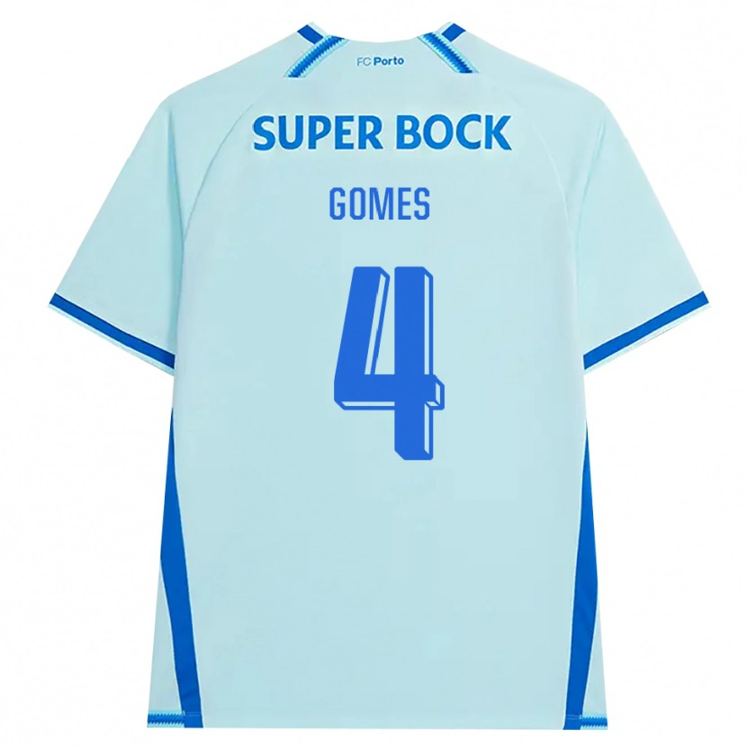 Danxen Mulher Camisola Salvador Gomes #4 Lightcyan Azul Terceiro 2026/27 Camisa Brasil