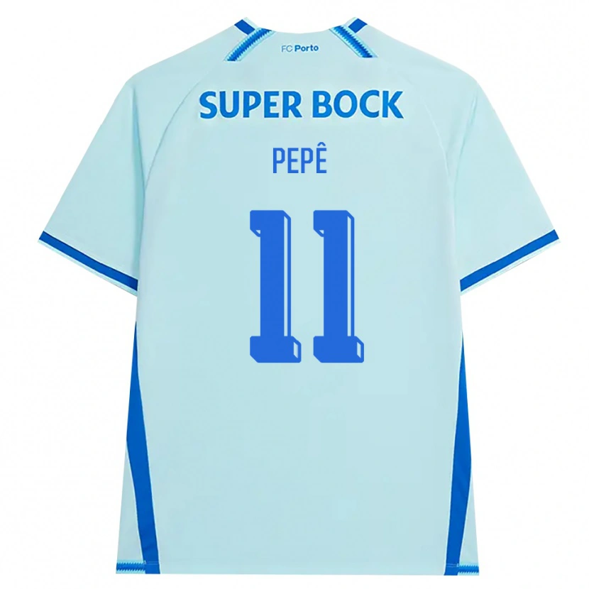 Danxen Mulher Camisola Pepê #11 Lightcyan Azul Terceiro 2026/27 Camisa Brasil