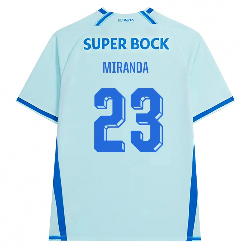 Danxen Mulher Camisola João Miranda #23 Lightcyan Azul Terceiro 2026/27 Camisa Brasil
